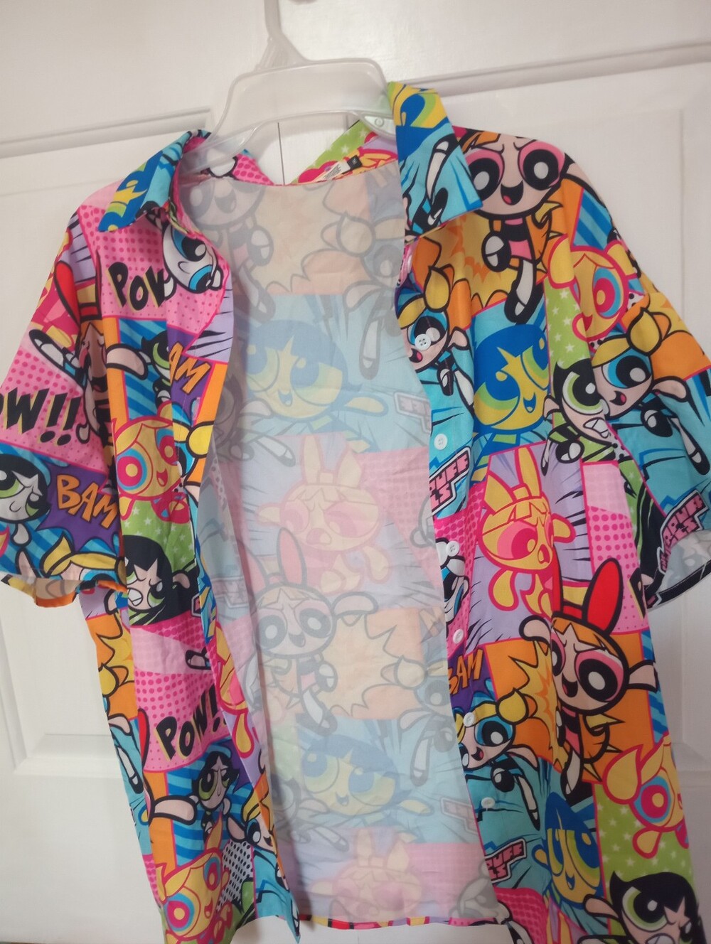 SHEIN Powerpuff Girls Button Up Top